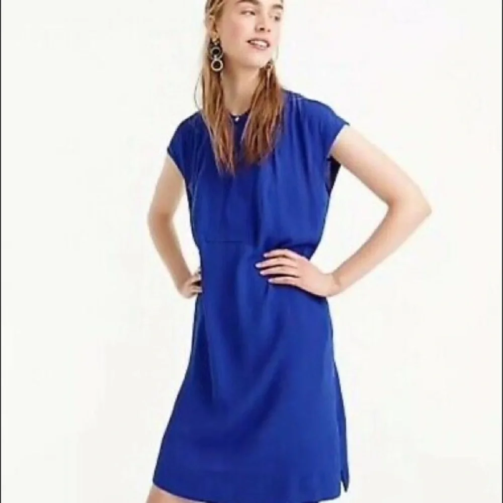 J.crew Bright Ocean Easy Tunic Dress